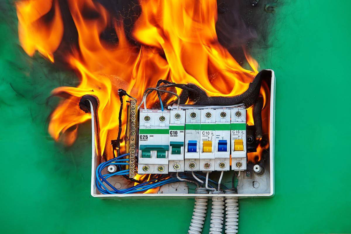 Diagnostic électricité : anomalie causant un incendie